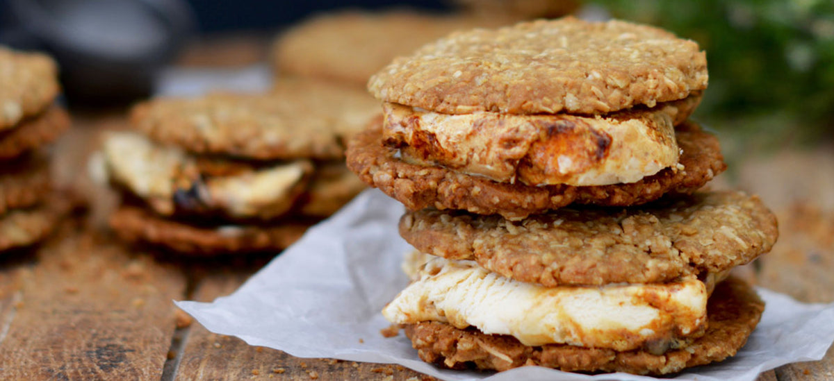 How-To: Anzac Biscuit and Burnt Fig Ice Cream Sandwiches