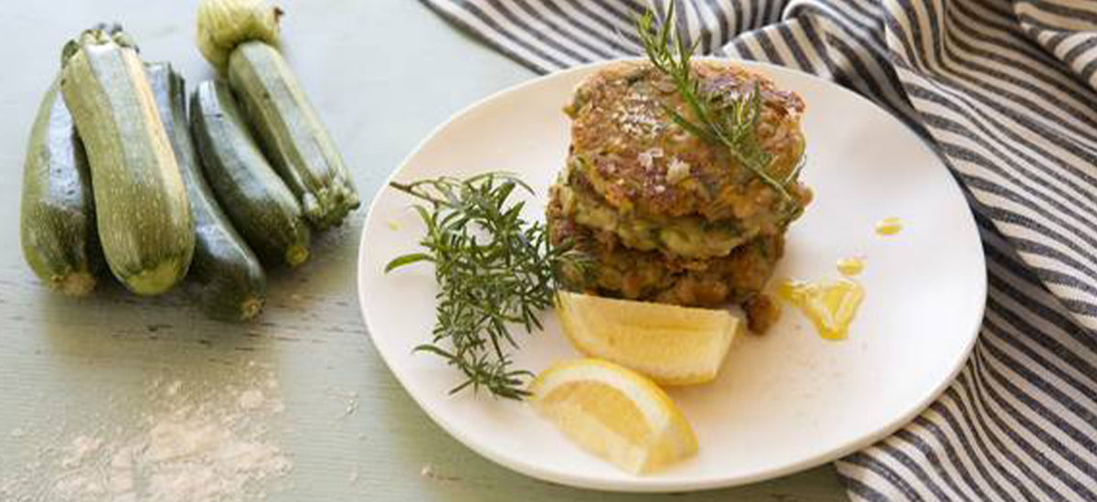 How-To: White Bean, Zucchini, Feta and Dill Fritters