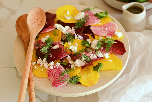 Beetroot Carpaccio with Goats' Curd and Dill Recipe