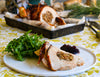 Cranberry & Verjuice Glazed Roasted Turkey Breast with Pancetta & Walnut Stuffing Recipe