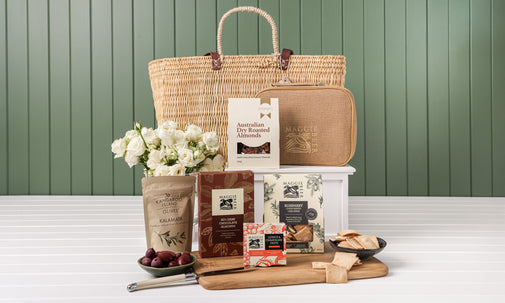 French Market Basket (Large) with Savoury Nibbles Hamper