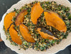 Herb Garden Grain Salad with Roasted Pumpkin, Currants and Flaked Almonds