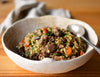 Lamb & Barley Stew with Olives & Rosemary