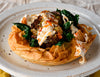 Roasted Cauliflower and Sundried Tomato Pesto Tart with Crème Fraîche