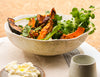 Roasted Jap Pumpkin with Chickpeas, Ricotta and Pear & Ginger Vinaigrette