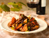 Slow Braised Beef with Tomato & Shiraz Sauce & Root Vegetables