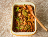 Tray Roasted Vegetable & Tomato Basil Sugo Baked Rice with Classic Basil Pesto