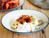 Vino Cotto Strawberries with Soft Meringue and Pistachios