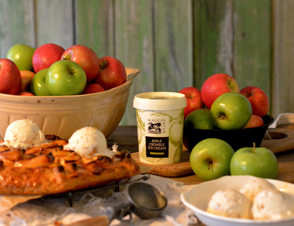 Apple Tart with Apple Crumble Ice Cream Recipe