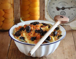 Apricot and Prune Bread and Butter Pudding Recipe