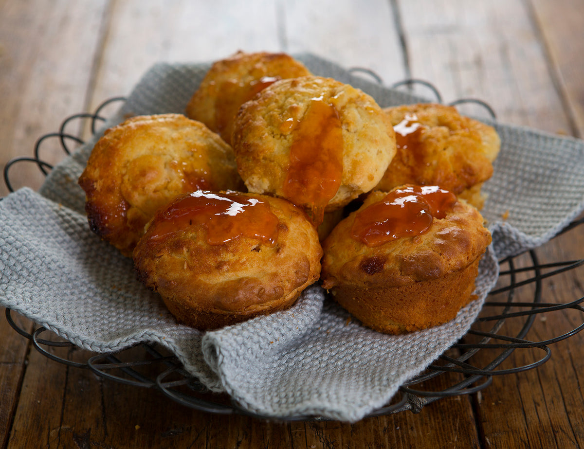 Apricot Jam, Oat and Yoghurt Muffins Recipe