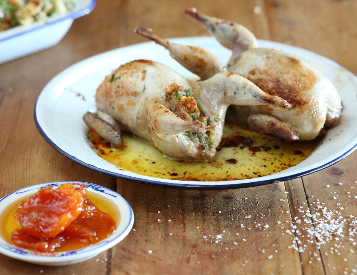 Apricot Stuffed Quail Recipe