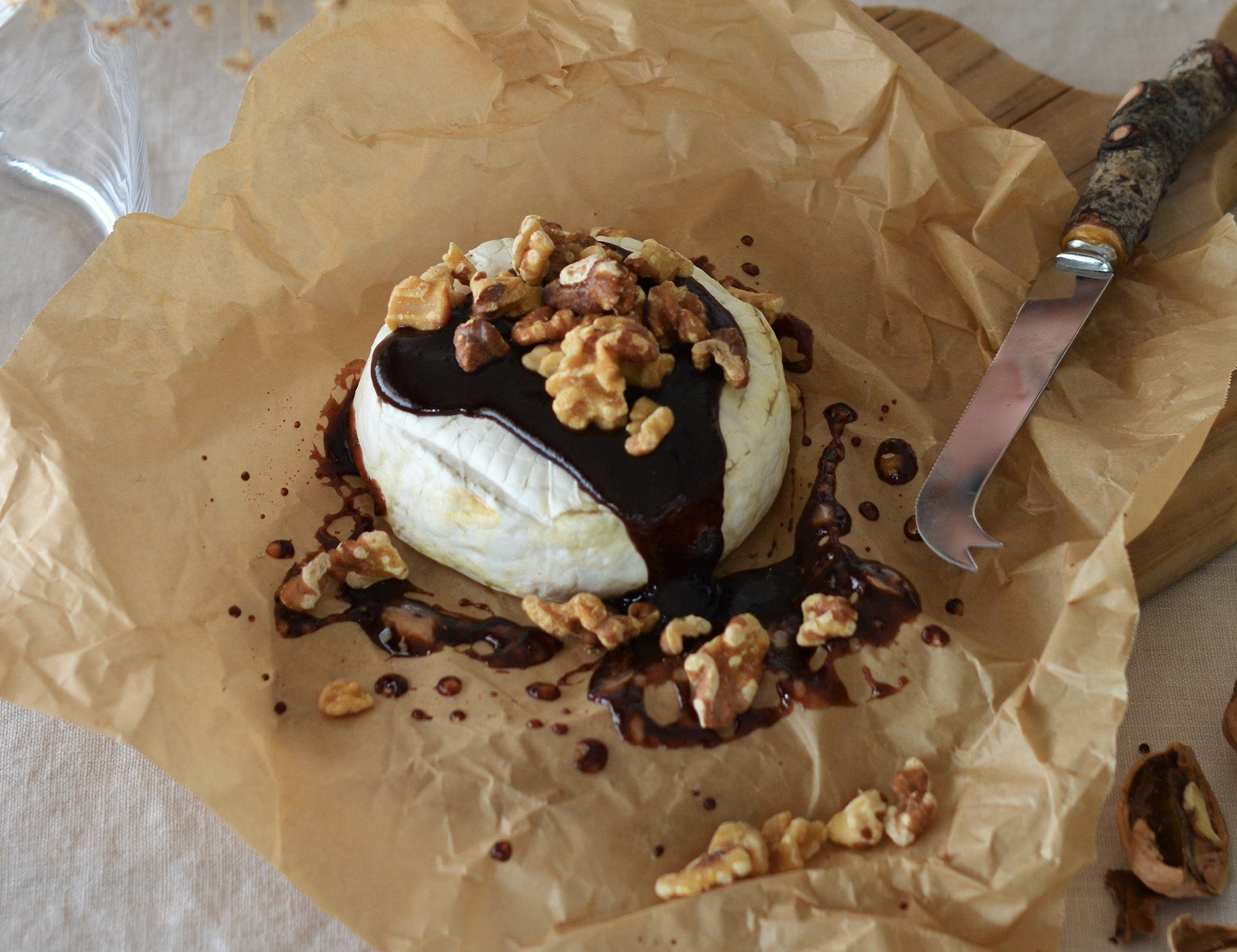 Baked Brie with Quince Paste and Walnuts Recipe