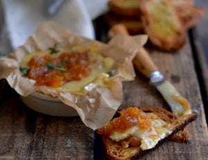 Baked Brie with Mustard Pears Recipe