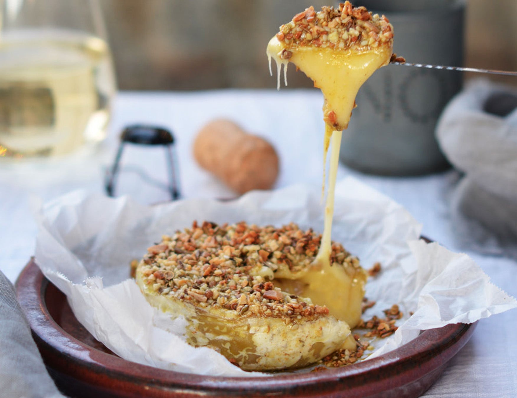 Baked Dukkah Crusted Classic Camembert Recipe