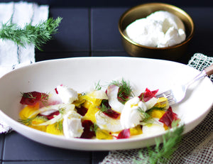 Beetroot Carpaccio with Goats' Curd and Dill Recipe