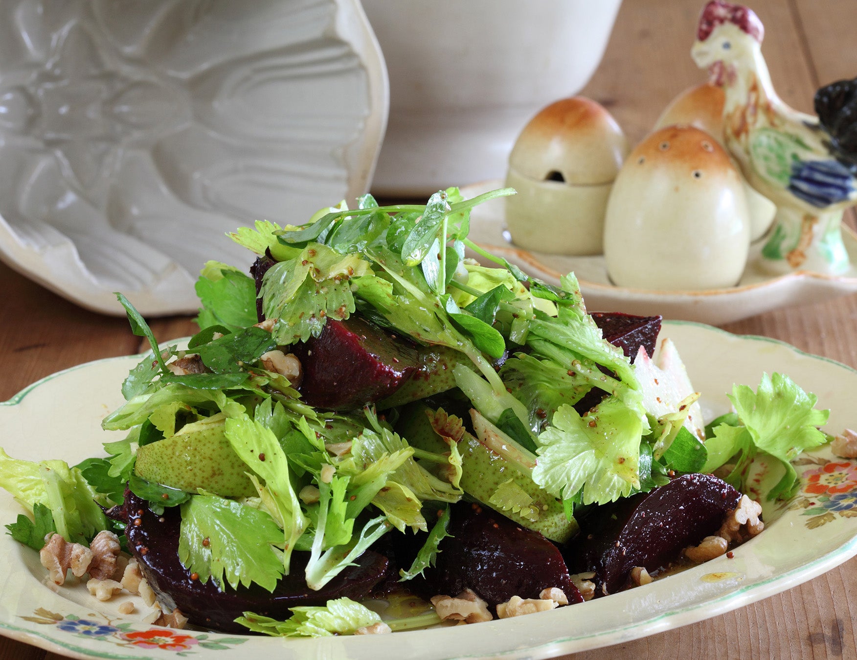Beetroot, Pear and Celery Heart Salad Recipe