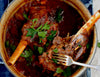 Braised Lamb Shanks with Tomato, Olive, Rocket & Basil Sugo Recipe