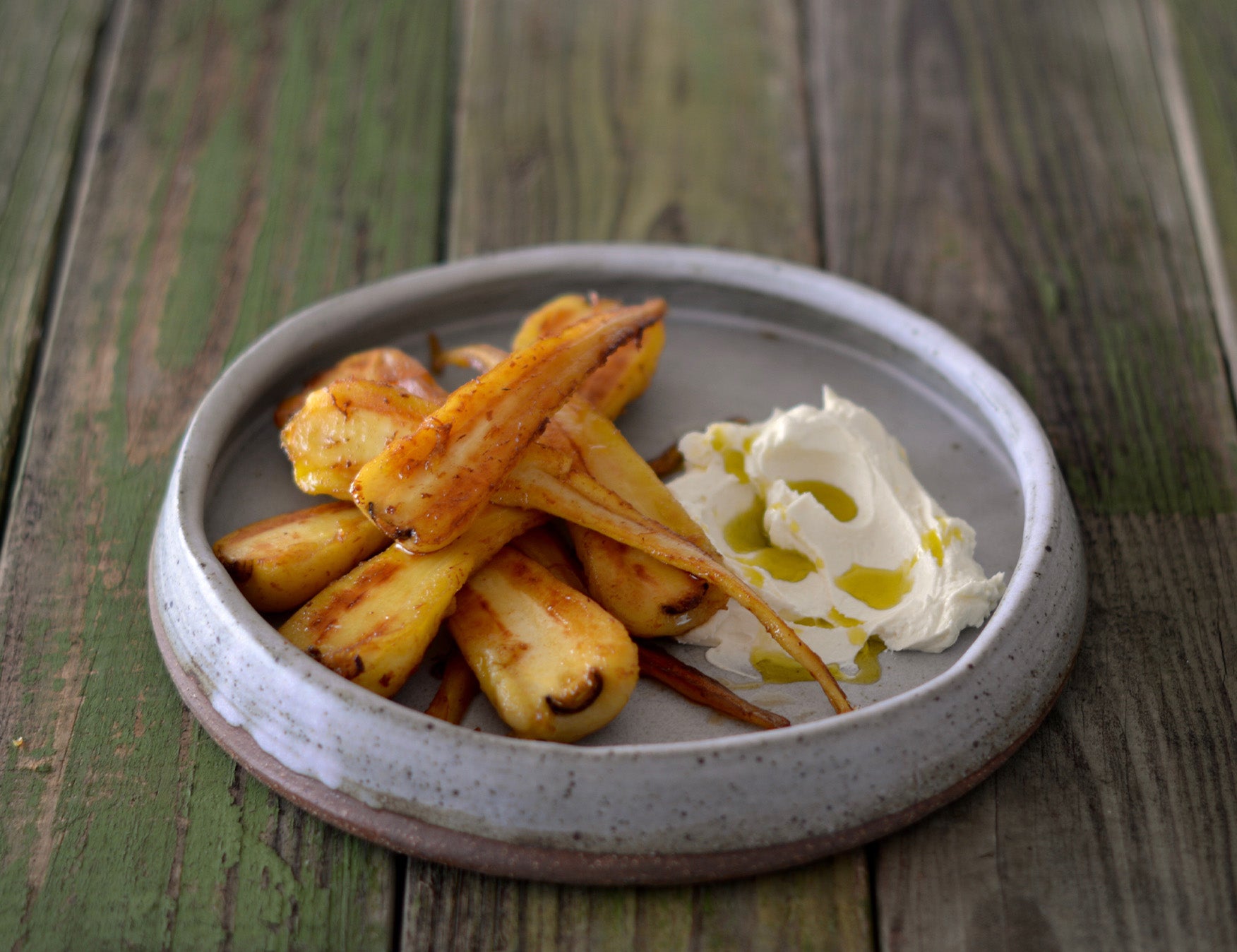 Caramelised Parsnips with Labneh Recipe