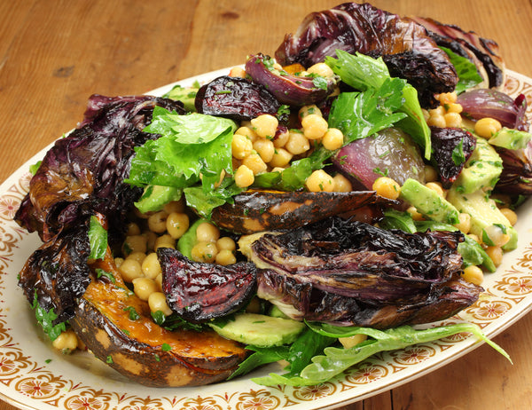 Cheat's Chickpea, Pumpkin and Roasted Onion Salad Recipe