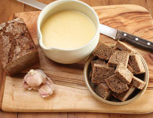 Cheese Fondue with Rye Bread Recipe