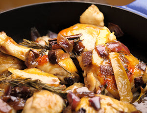 Chicken Braised with Figs, Honey and Vinegar Recipe