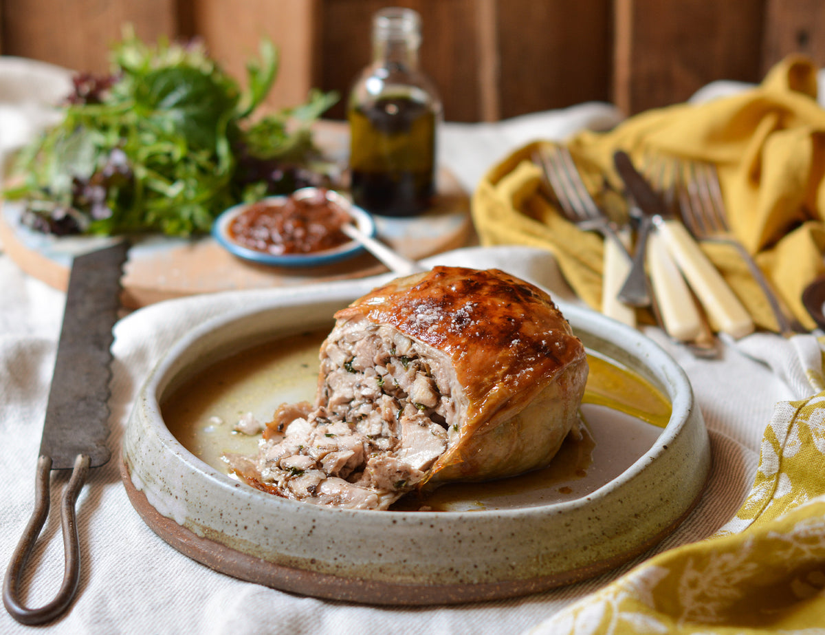 Chicken Money Bag, Bitter Green Salad, Preserved Lemon and Tomato Chutney Recipe