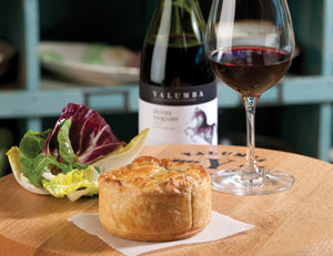 Chook and Mushroom Pie with Salad Greens Recipe