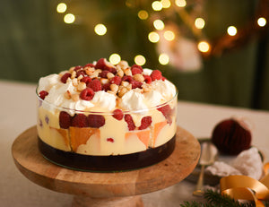 Christmas Trifle with Sparkling Ruby Cabernet, Macadamia & Verjuice Custard Recipe