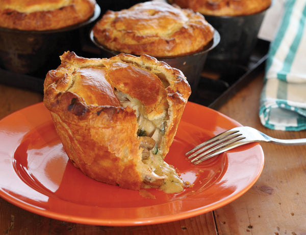 Country Chicken and Mushroom Pies Recipe