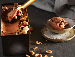 Dark Chocolate & Vino Cotto Caramel Parfait with Hazelnuts Recipe