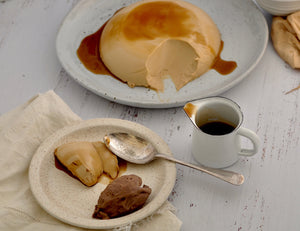 Espresso Panna Cotta with Chocolate, Coffee & Biscuit Ice Cream Recipe