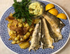 Grilled Fish with Crispy Potatoes and Verjuice Mayonnaise Recipe