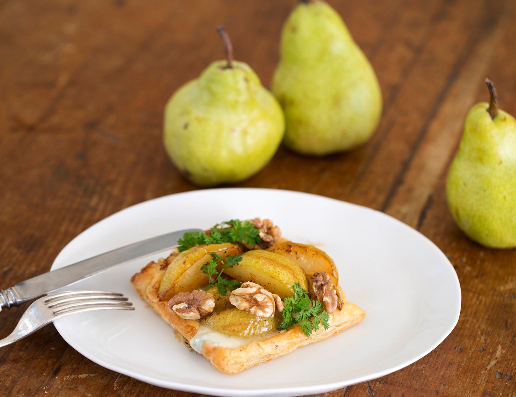 Fresh Pear & Blue Cheese Tarts Recipe