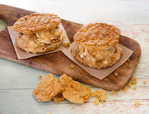 Ginger Biscuit with Burnt Fig Ice Cream Sandwiches Recipe