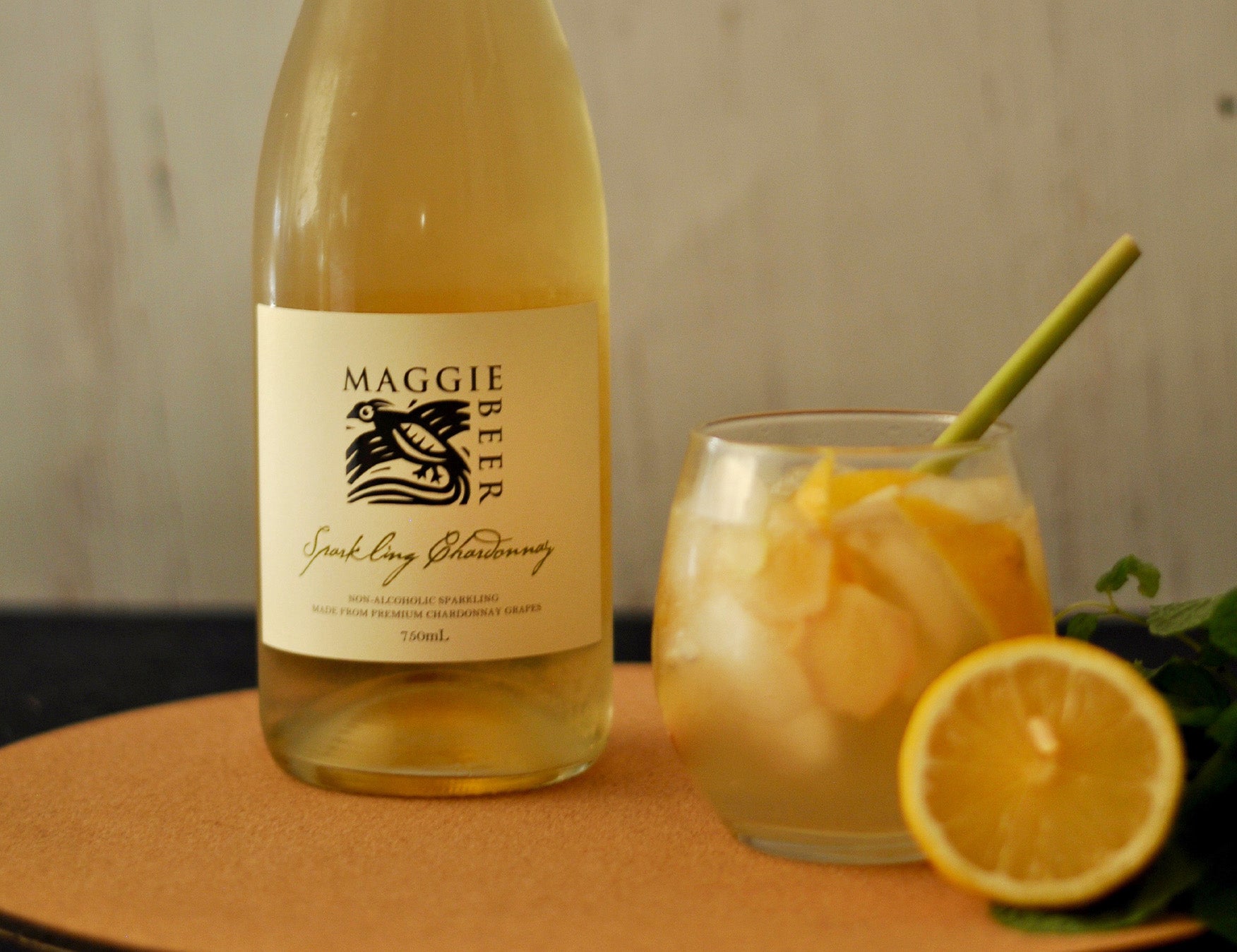 Ginger, Lemon and Sparkling Chardonnay Mocktail Recipe