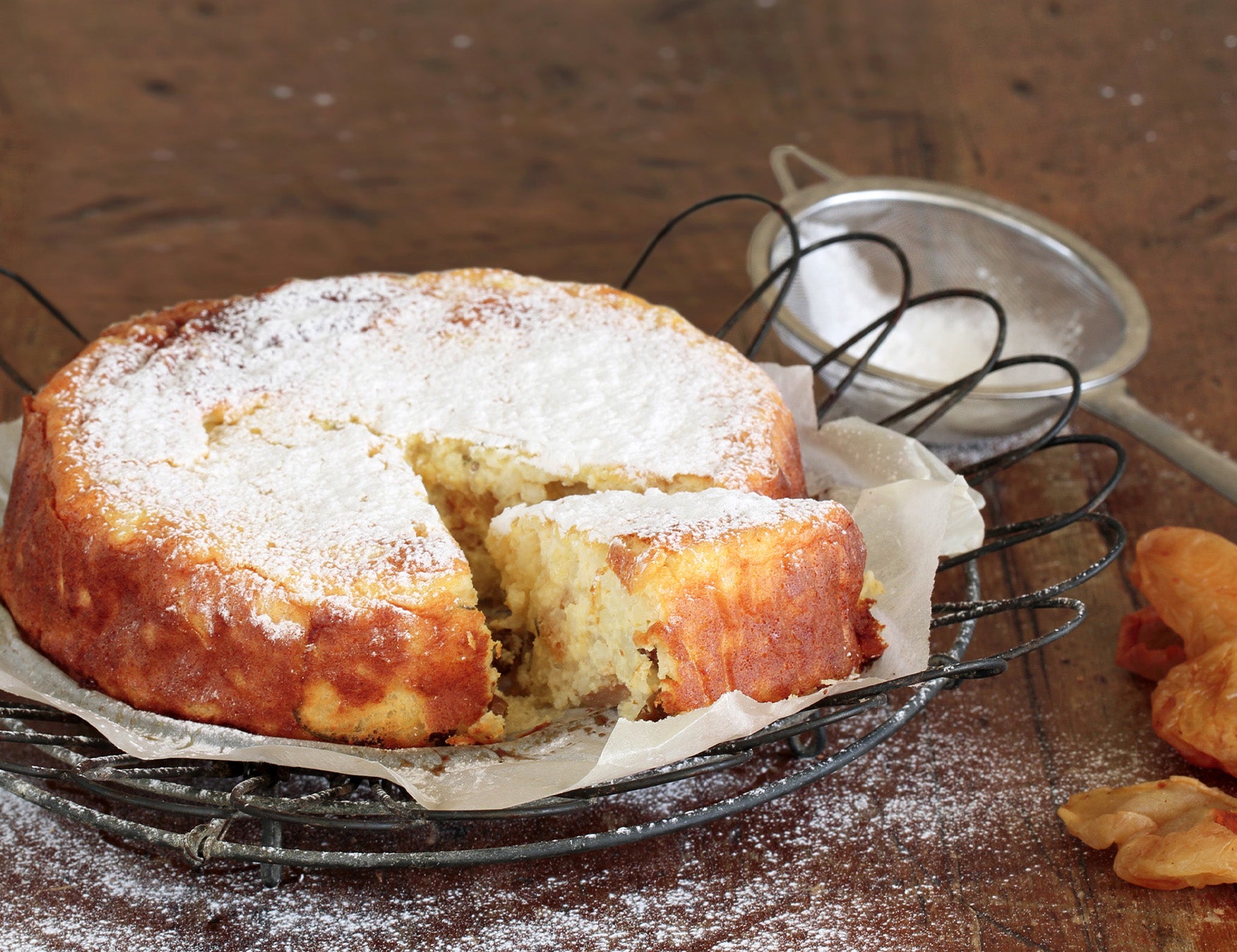 Dried Pear & Peach Rice Cake Recipe