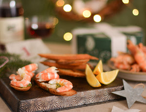 King Prawn Bruschetta with Verjuice Mayonnaise & Salsa Verde Recipe