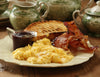 Maggie's Scrambled Eggs with Bacon and Cabernet Barbecue Sauce Recipe