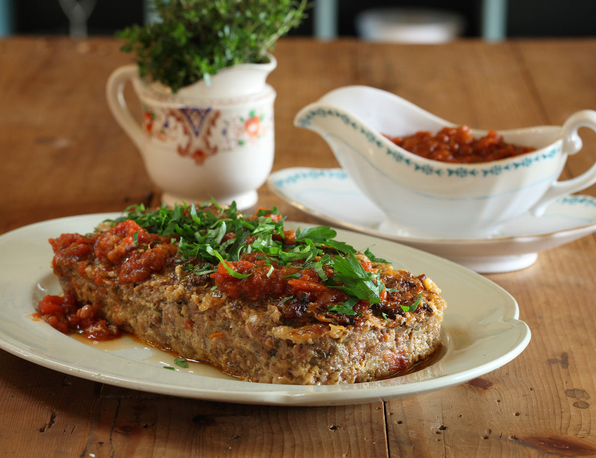 Meatloaf with Tomato and Basil Sugo Recipe