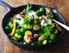 Braised Brussels Sprouts with Speck, Yoghurt and Herbs Recipe