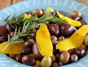 Mixed Olives with Orange and Rosemary Recipe
