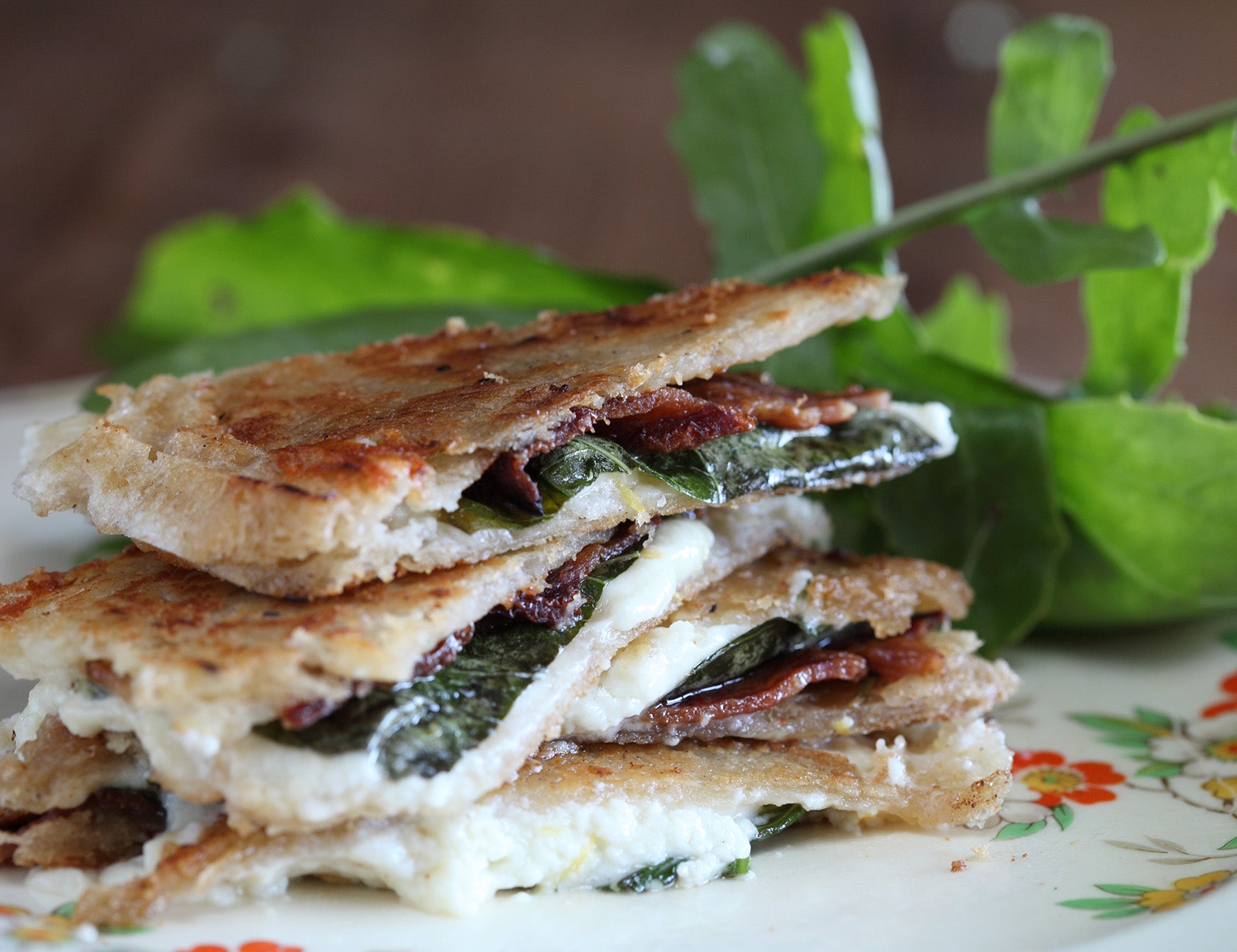 Mozzarella, Pancetta & Basil Toastie Recipe