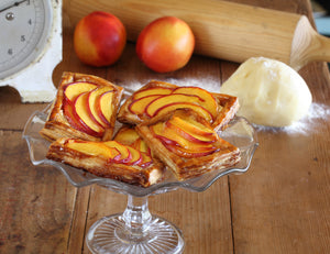 Nectarine and Frangipane Flan with Verjuice Glaze Recipe