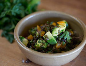 Lentil Salad with Avocado, Bitter Oranges & Fresh Herbs Recipe