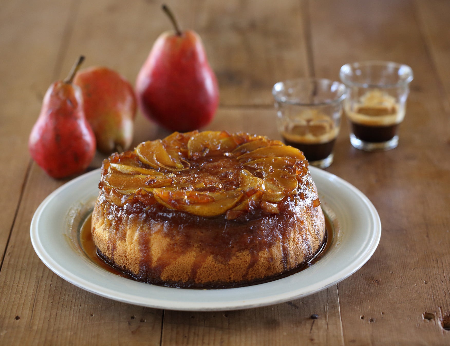 Pear and Ginger Upside Down Cake Recipe