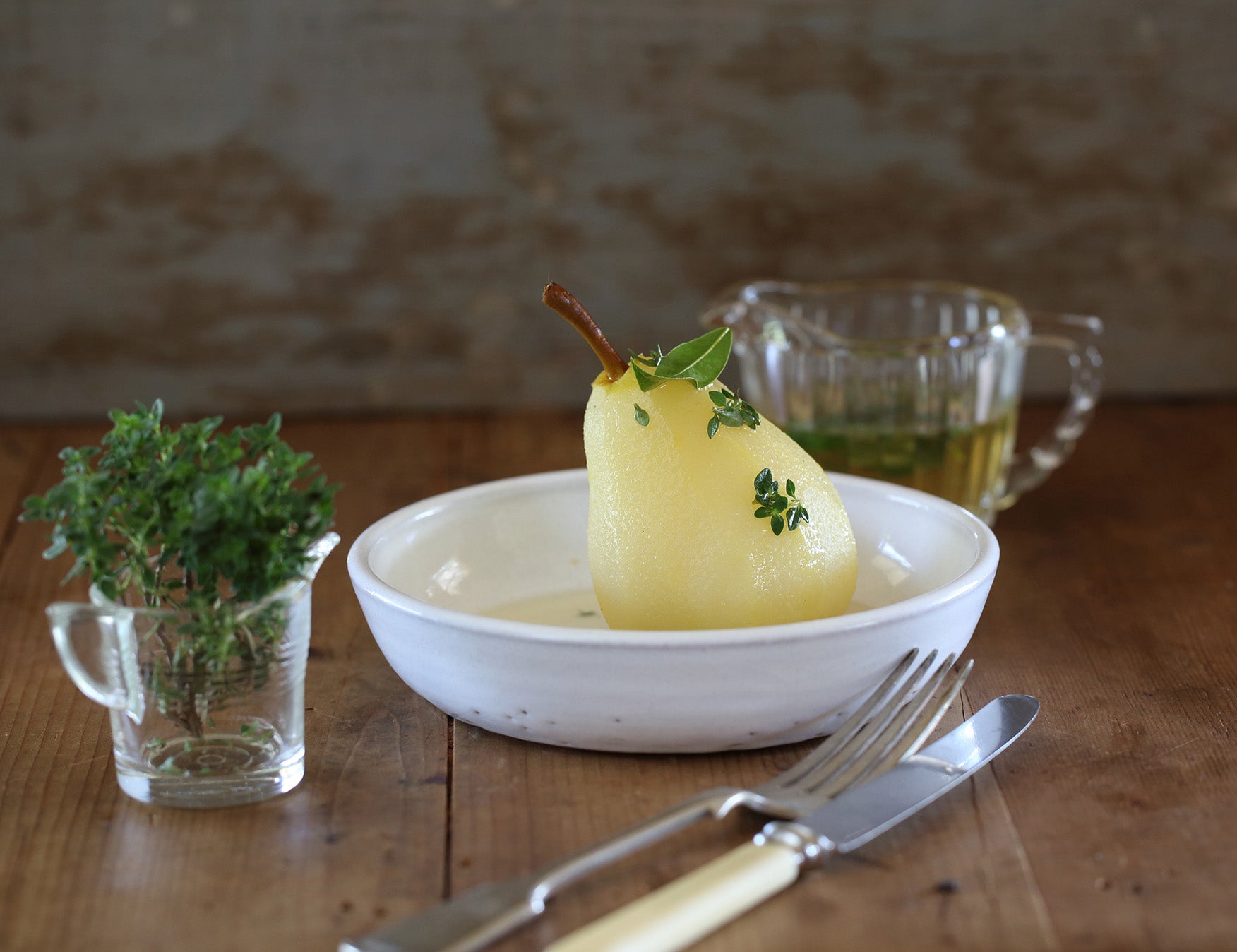 Pears Poached in Maggie's Pear Cider Recipe