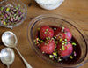 Pears Poached in Sparkling Ruby Cabernet Recipe