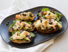 Poached Prawns Bruschetta with Wasabi Mayonnaise Recipe