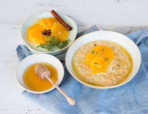Porridge with Star Anise and Honey Oranges Recipe